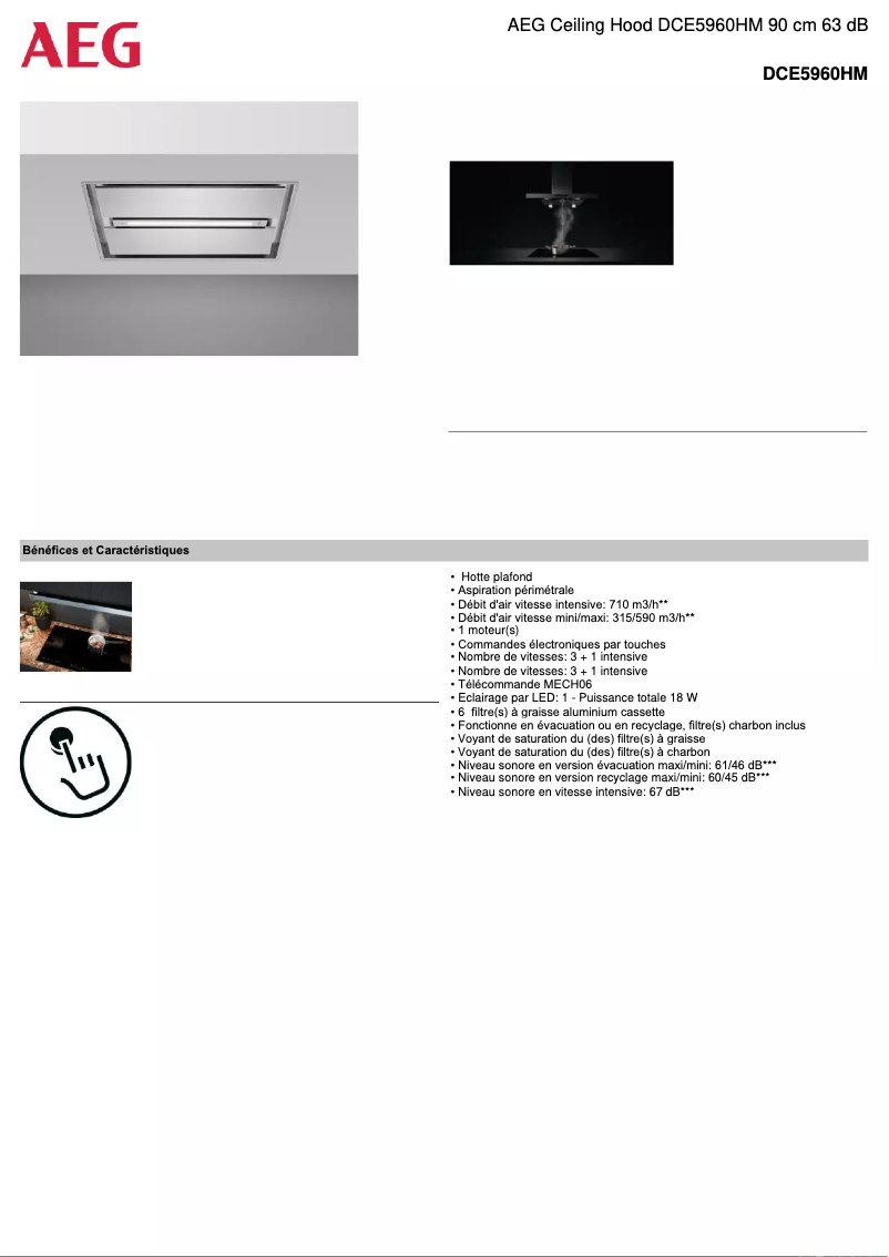 Image de la première page du manuel de l'appareil DCE5960HM