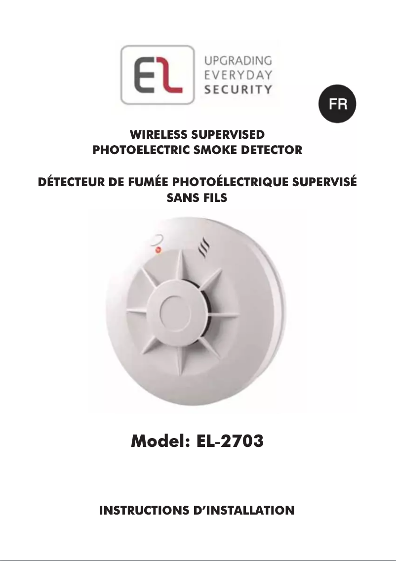 Image de la première page du manuel de l'appareil EL-2703