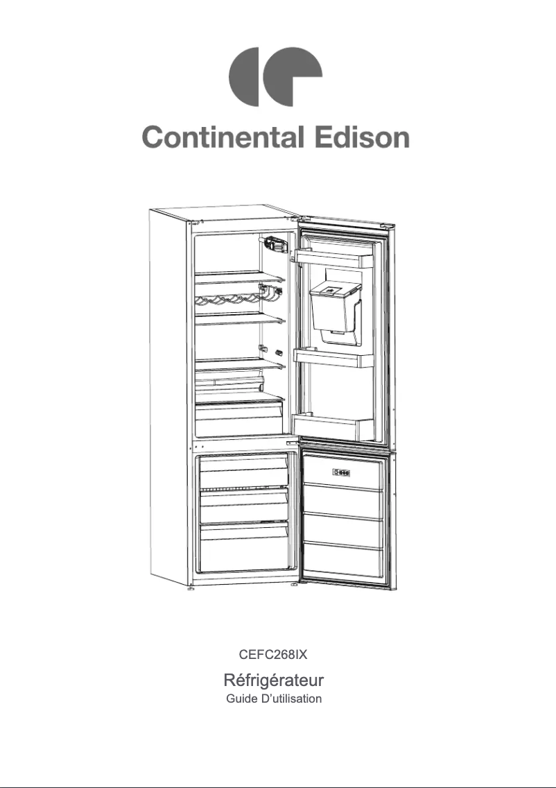 Page 1 de la notice Manuel utilisateur Continental Edison CEFC268B