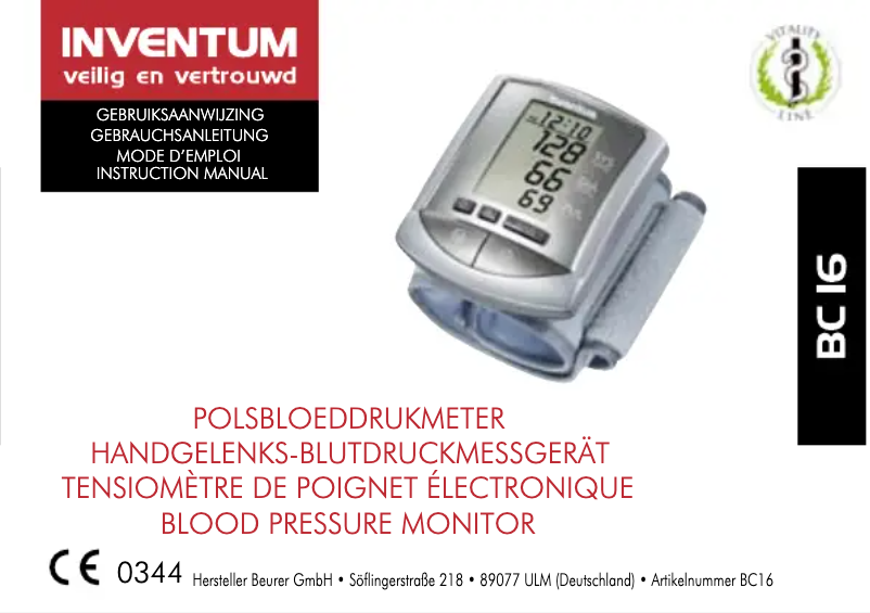 Image de la première page du manuel de l'appareil BC16