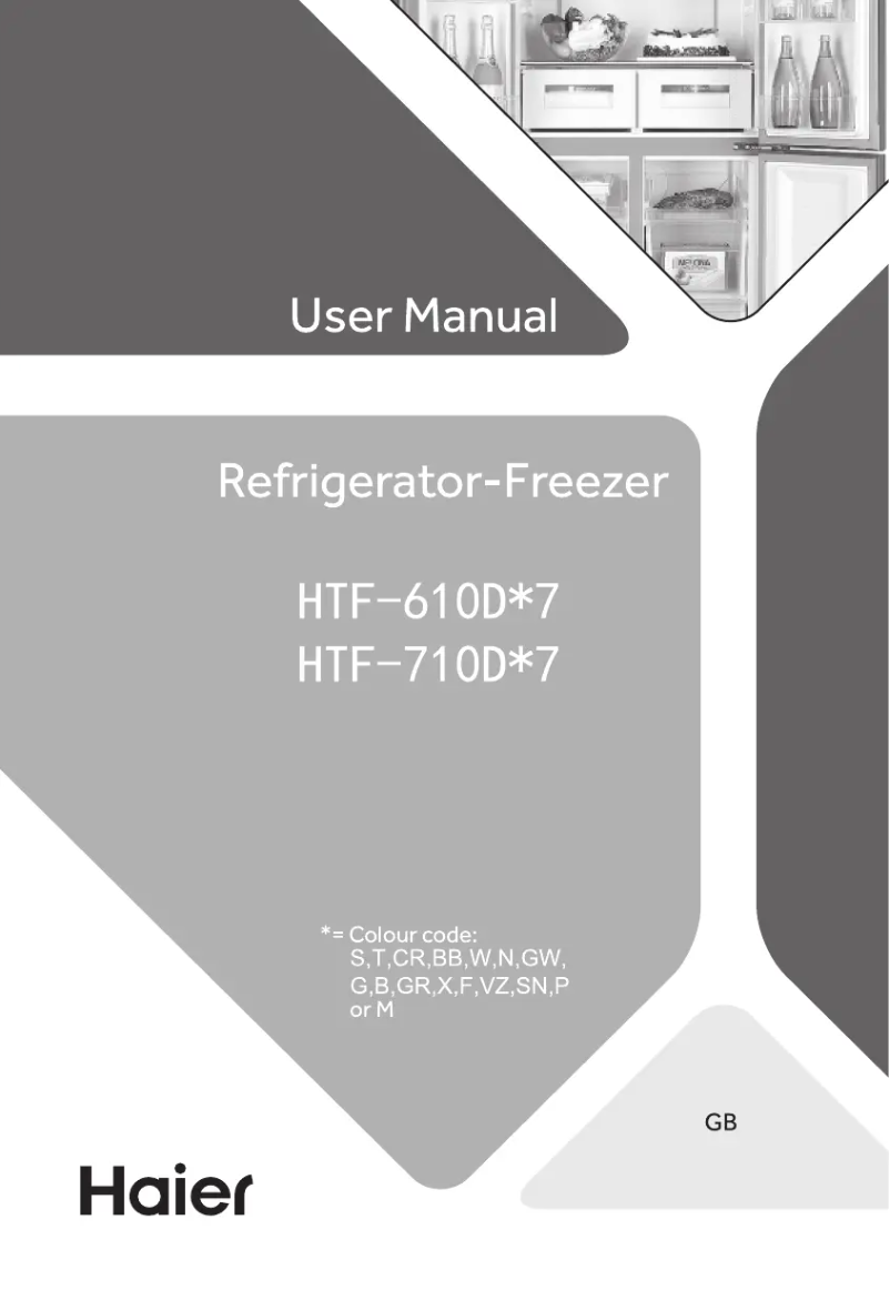Image de la première page du manuel de l'appareil HTF-456DM6