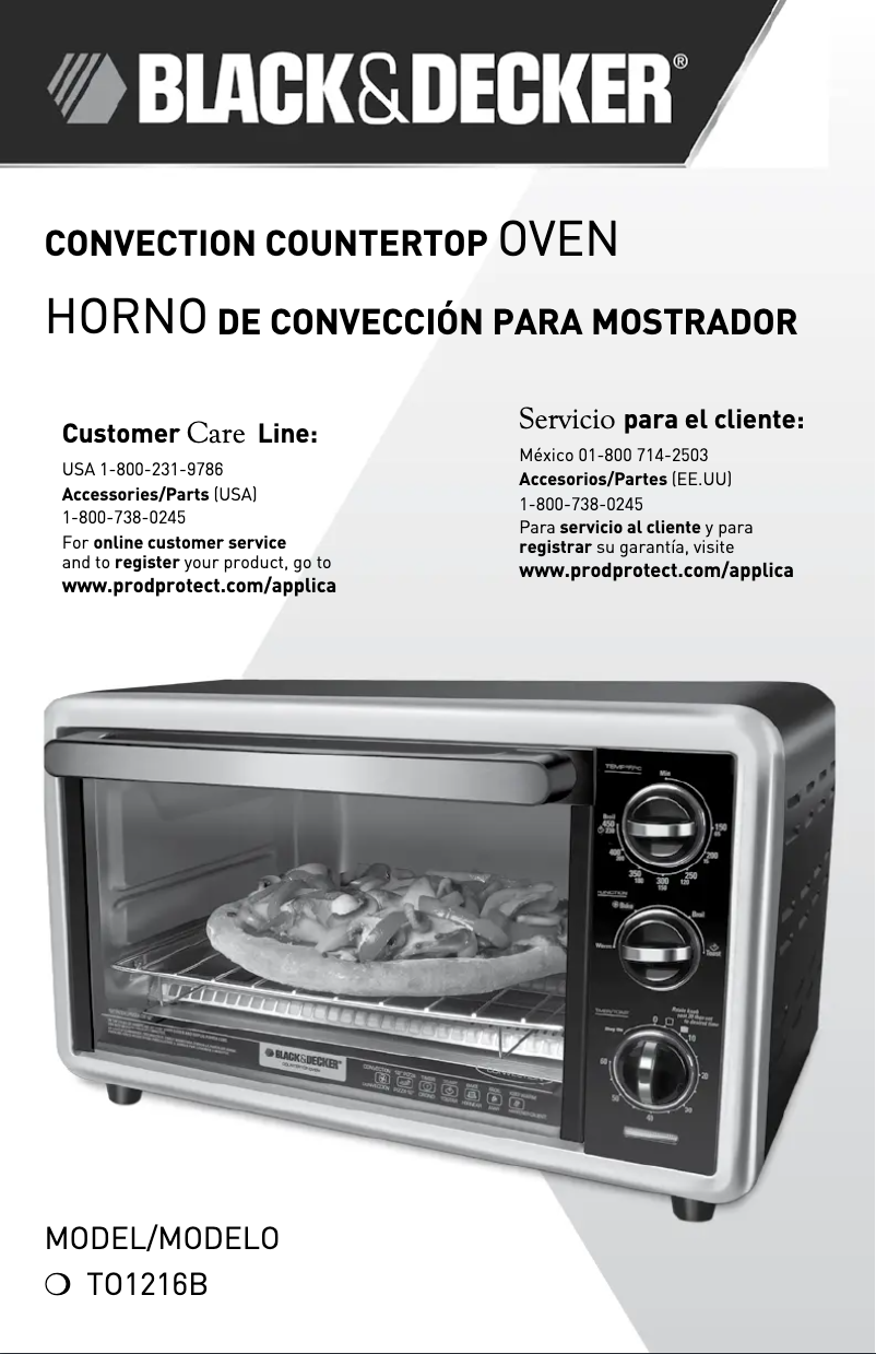 Page n°1 - Manuel utilisateur Black & Decker TO1216B