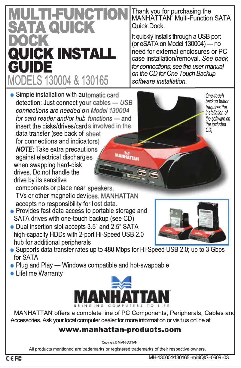 Página 1 del manual Manual de usuario Manhattan 130165