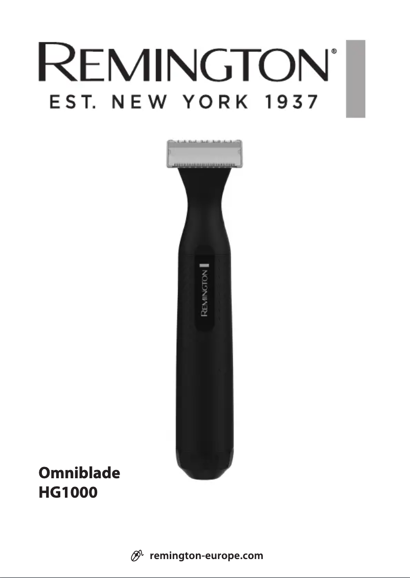 Page 1 de la notice Manuel utilisateur Remington Omniblade HG1000