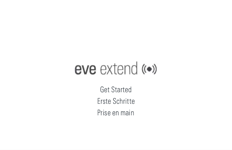 Image de la première page du manuel de l'appareil Extend