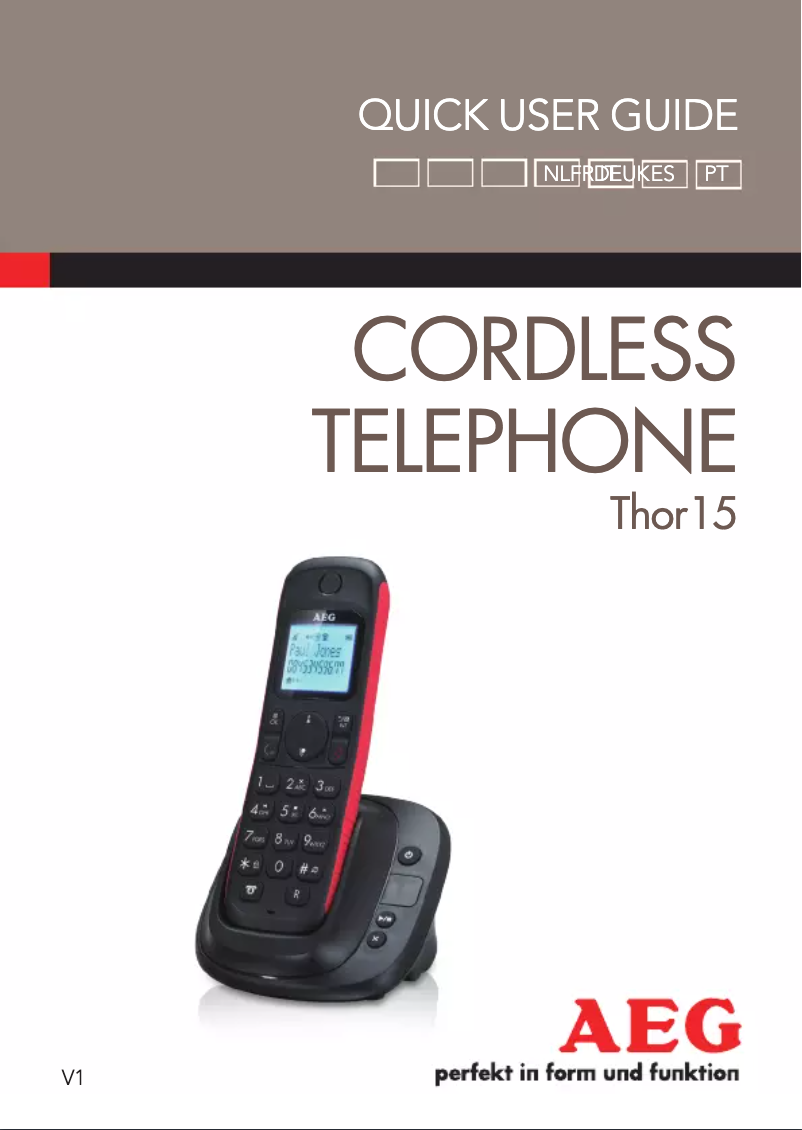 Página 1 del manual Manual de usuario AEG THOR 15