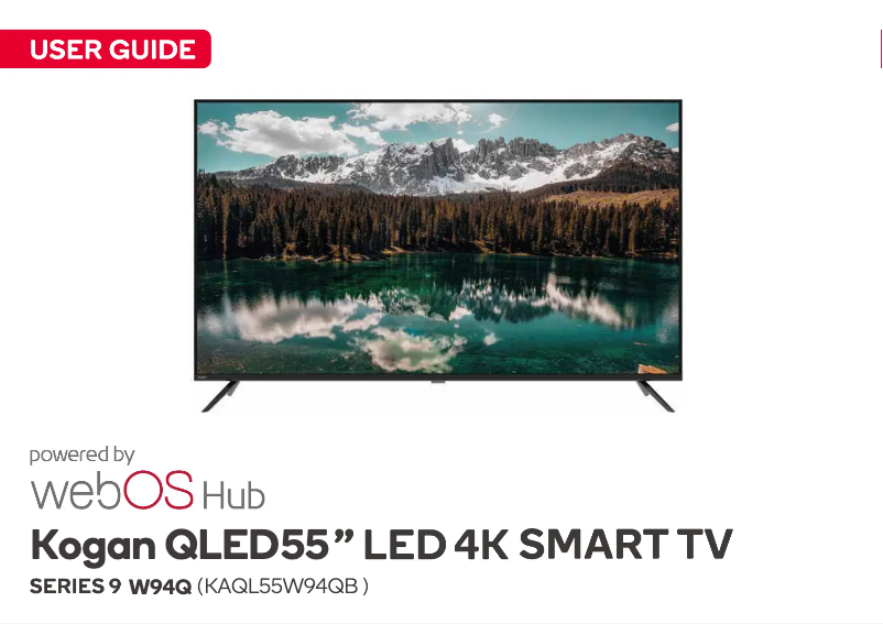 Page 1 de la notice Manuel utilisateur Kogan KAQL55W94QB