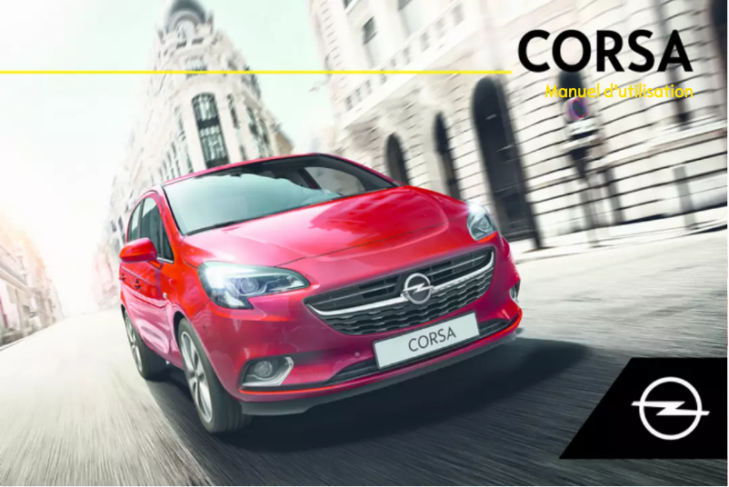 Image de la première page du manuel de l'appareil Corsa (2018)