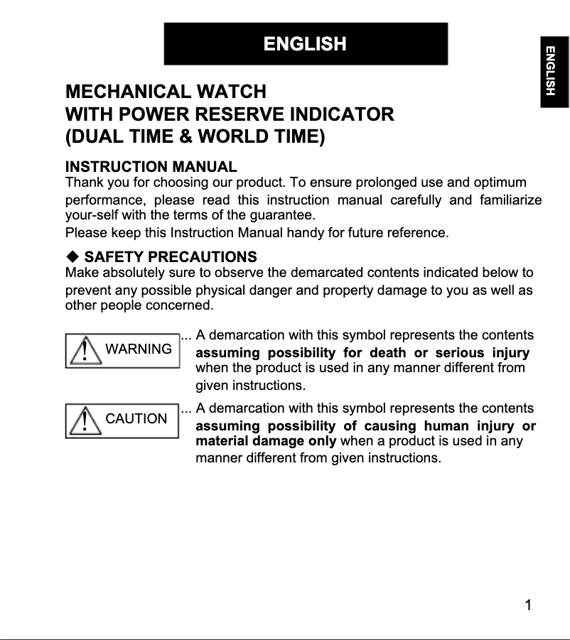 Image de la première page du manuel de l'appareil Contemporary FA06003Y
