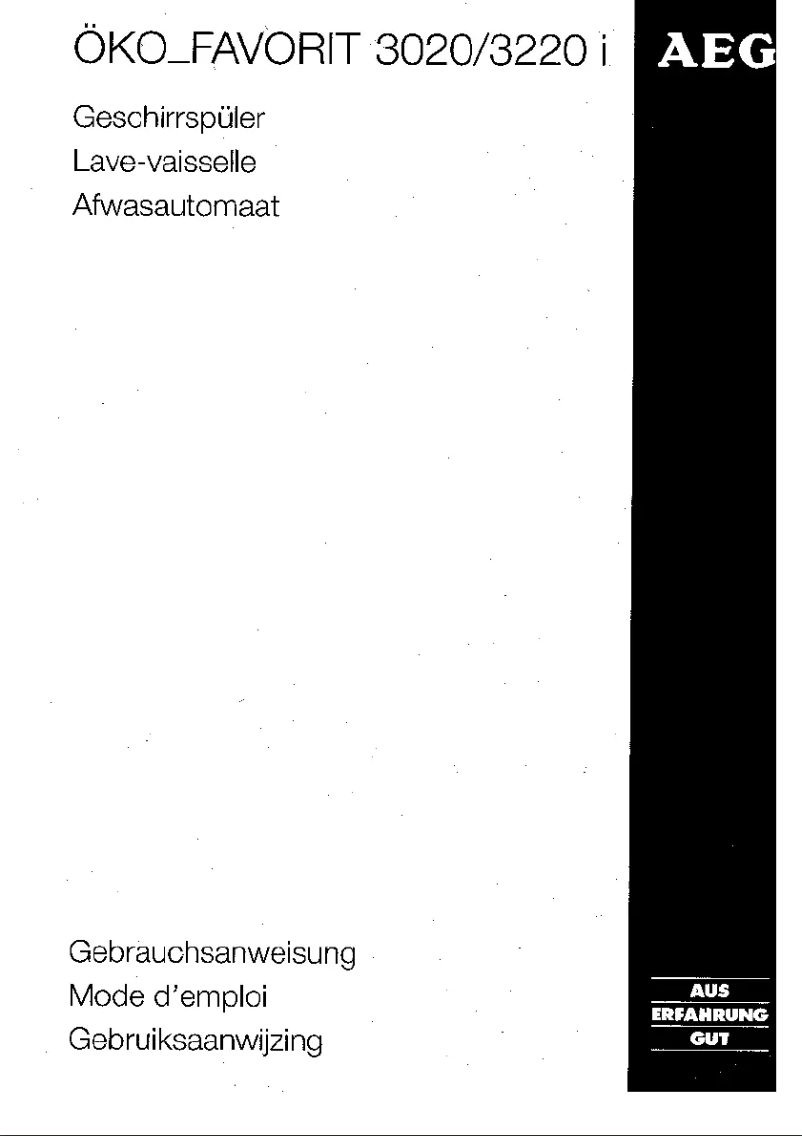 Image de la première page du manuel de l'appareil Favorit 3220 i