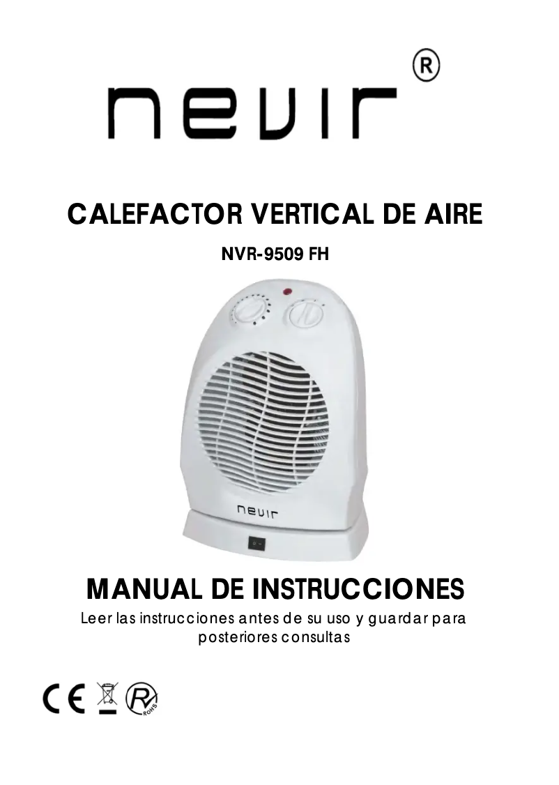 Page 1 de la notice Manuel utilisateur Nevir NVR-BF30-O