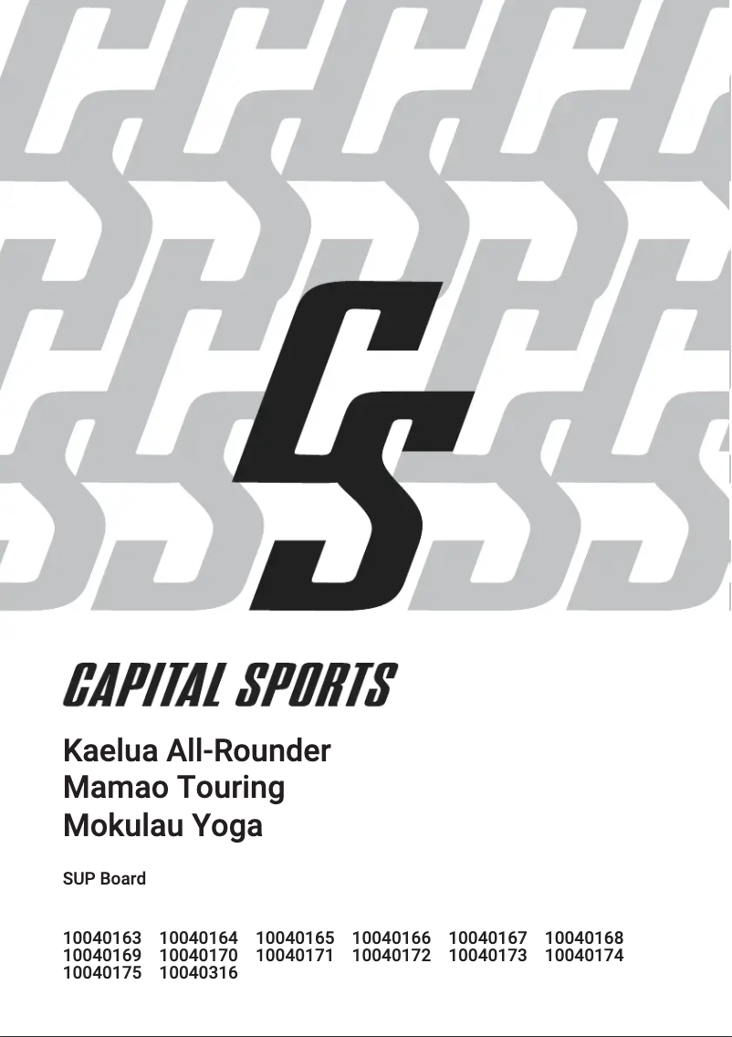 Page 1 de la notice Manuel utilisateur Capital Sports Mamao S