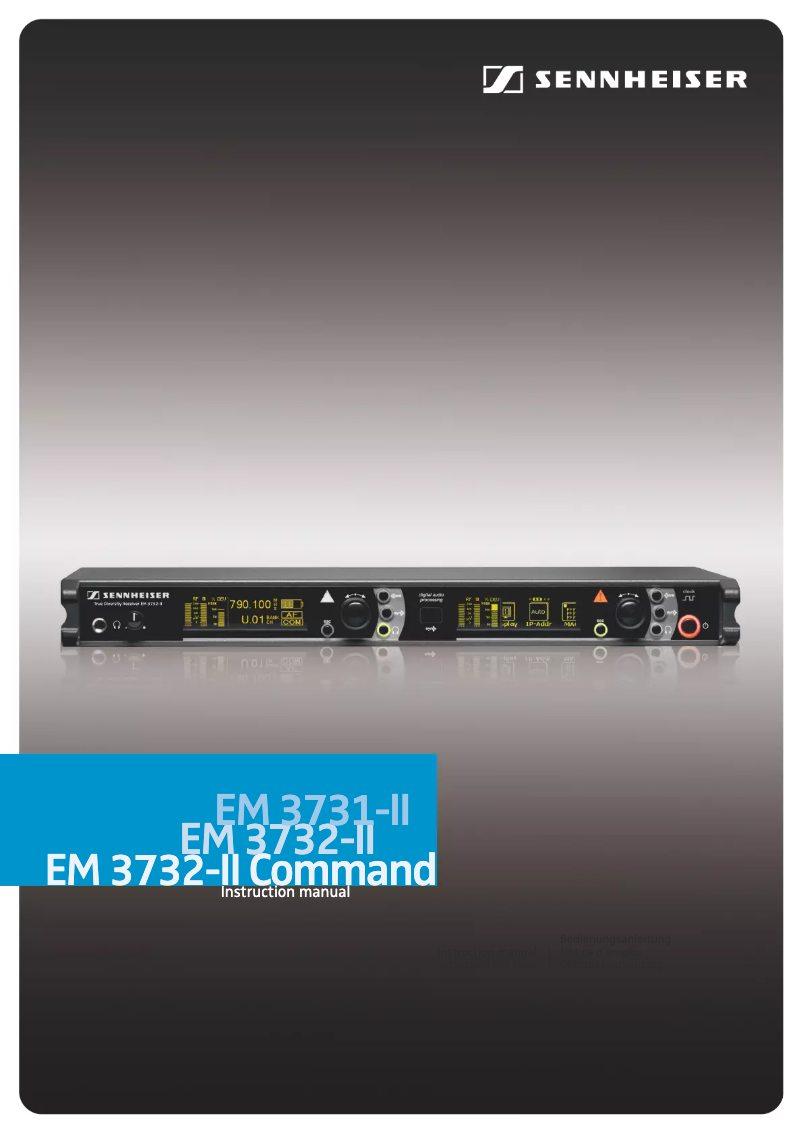 Page n°1 - Manuel utilisateur Sennheiser EM 2732-II Command