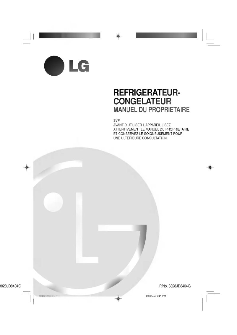 Página 1 del manual Manual de usuario LG GR-S552QVC