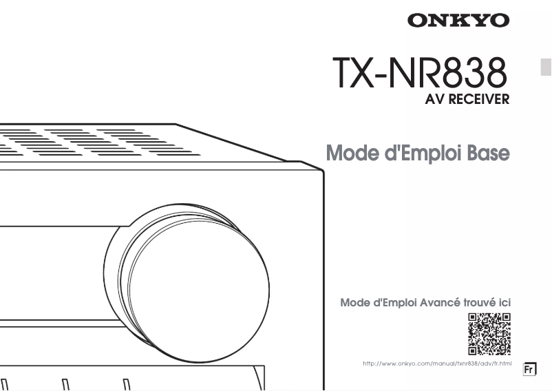 Page 1 de la notice Manuel utilisateur Onkyo TX-NR838