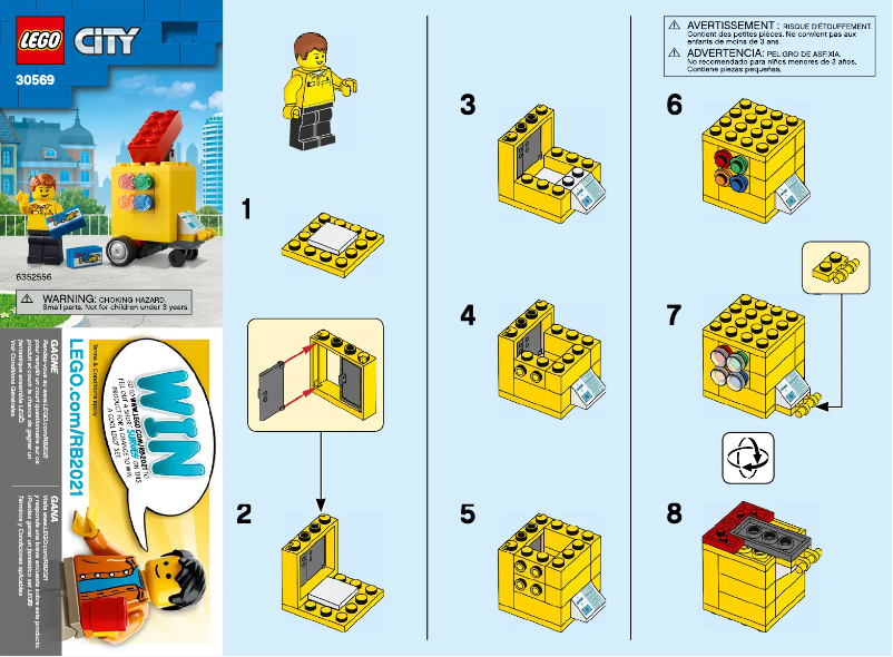 Page 1 de la notice Manuel utilisateur Lego City 30569