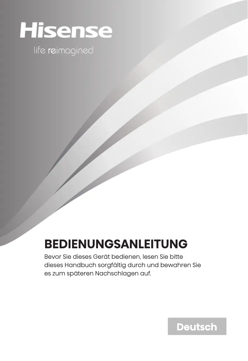 Page 1 de la notice Manuel utilisateur Hisense RF749N4SWFE