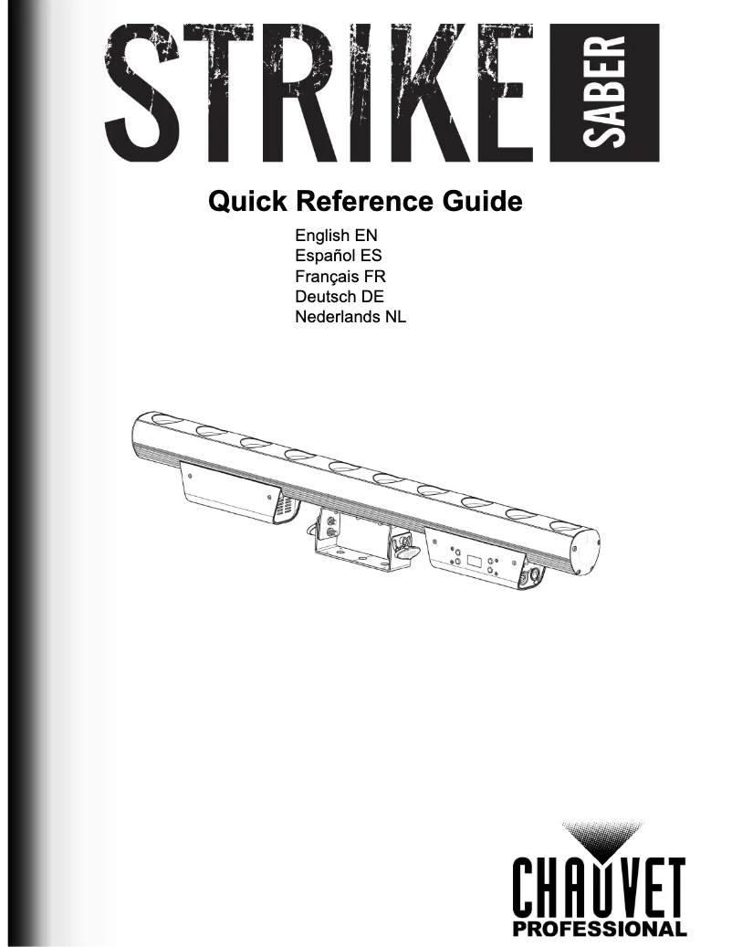 Page n°1 - Manuel utilisateur Chauvet STRIKE Saber