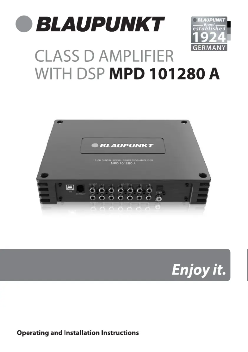 Image de la première page du manuel de l'appareil MPD 101280 A