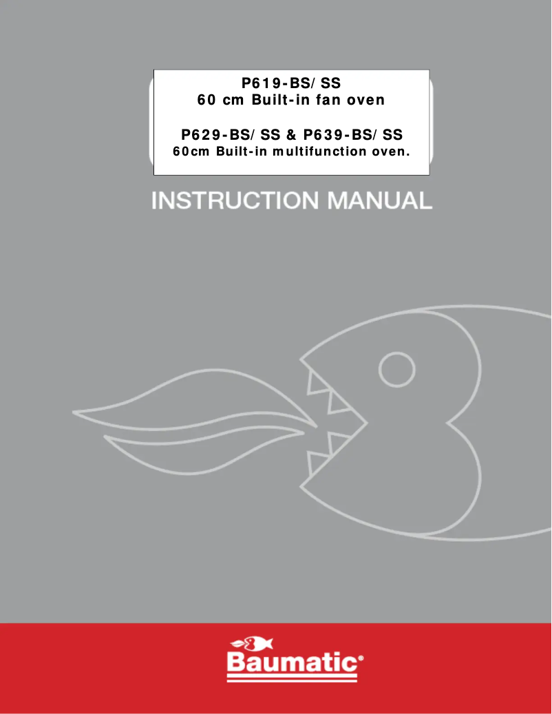 Page n°1 - Manuel utilisateur Baumatic P639BS