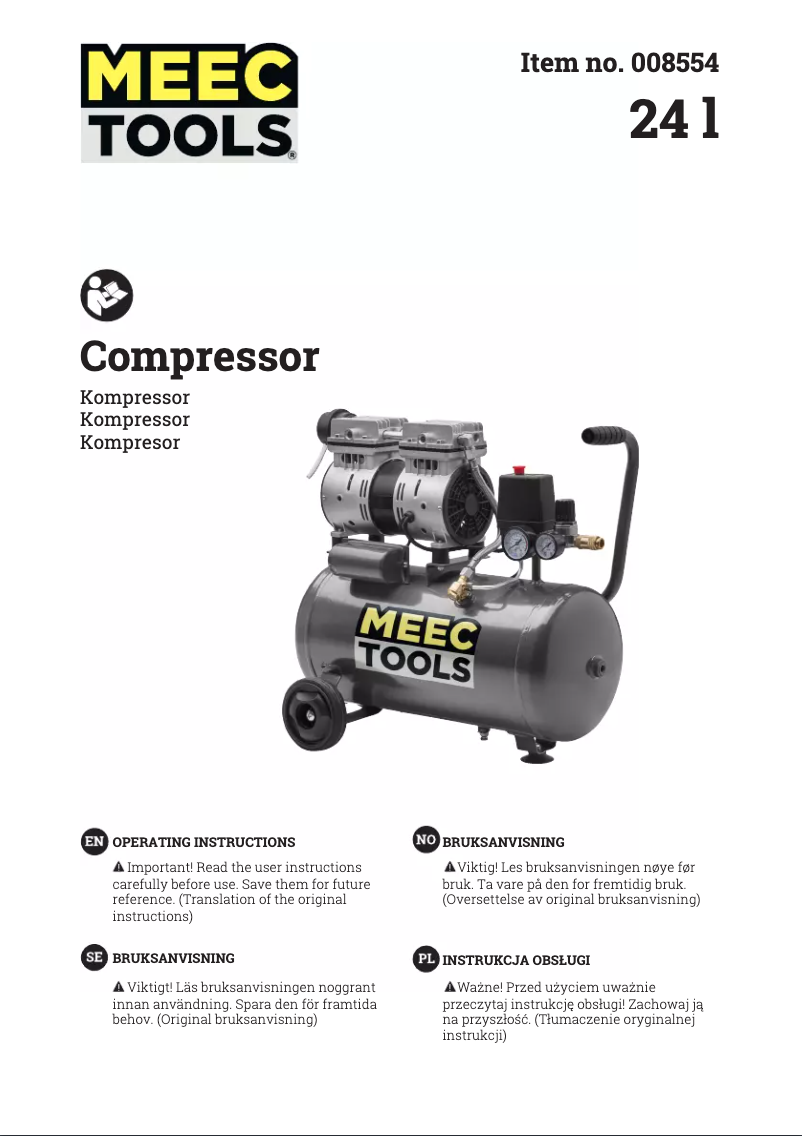 Image de la première page du manuel de l'appareil 008554