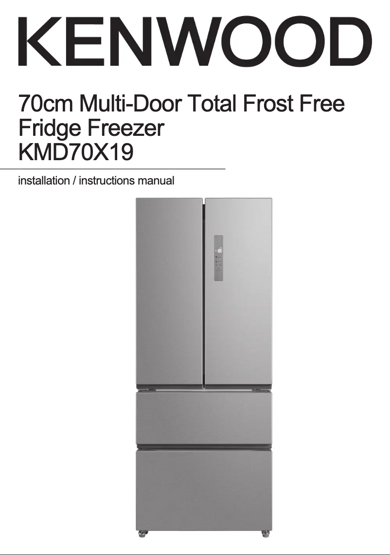 Image de la première page du manuel de l'appareil KMD70X19