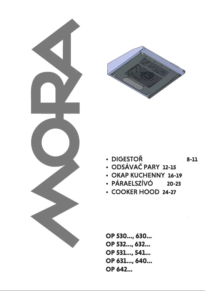 Imagen de la primera página del manual del dispositivo OP 631 W