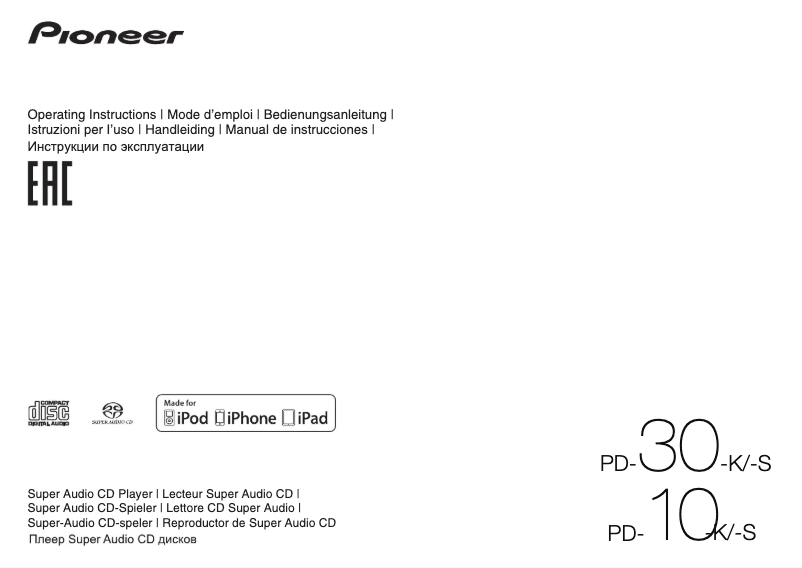 Image de la première page du manuel de l'appareil PD-10-K