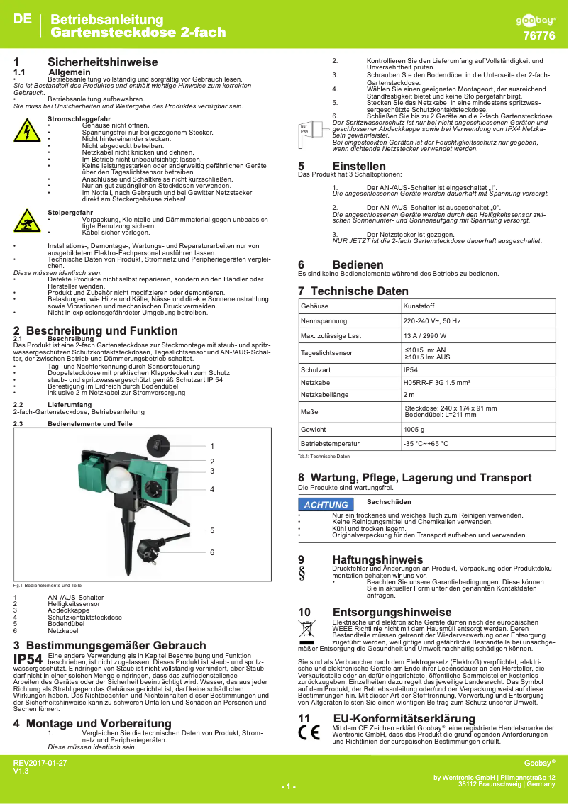 Image de la première page du manuel de l'appareil 767761