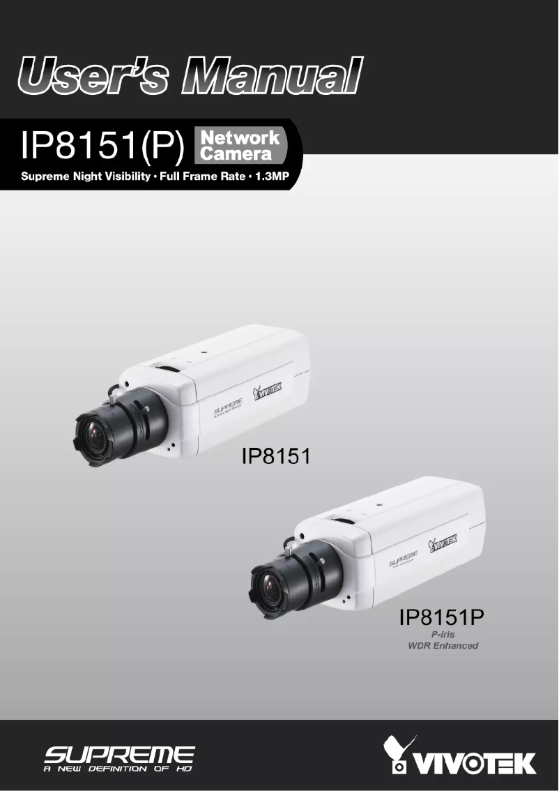 Image de la première page du manuel de l'appareil Supreme IP8151