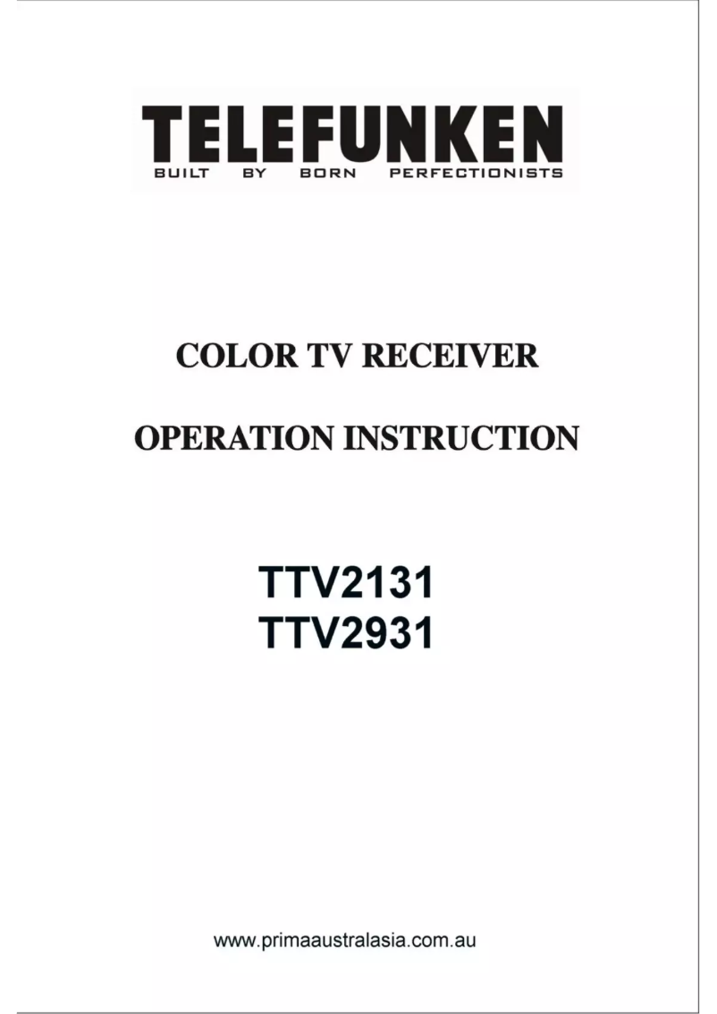 Page n°1 - Manuel utilisateur Telefunken TTV 2131