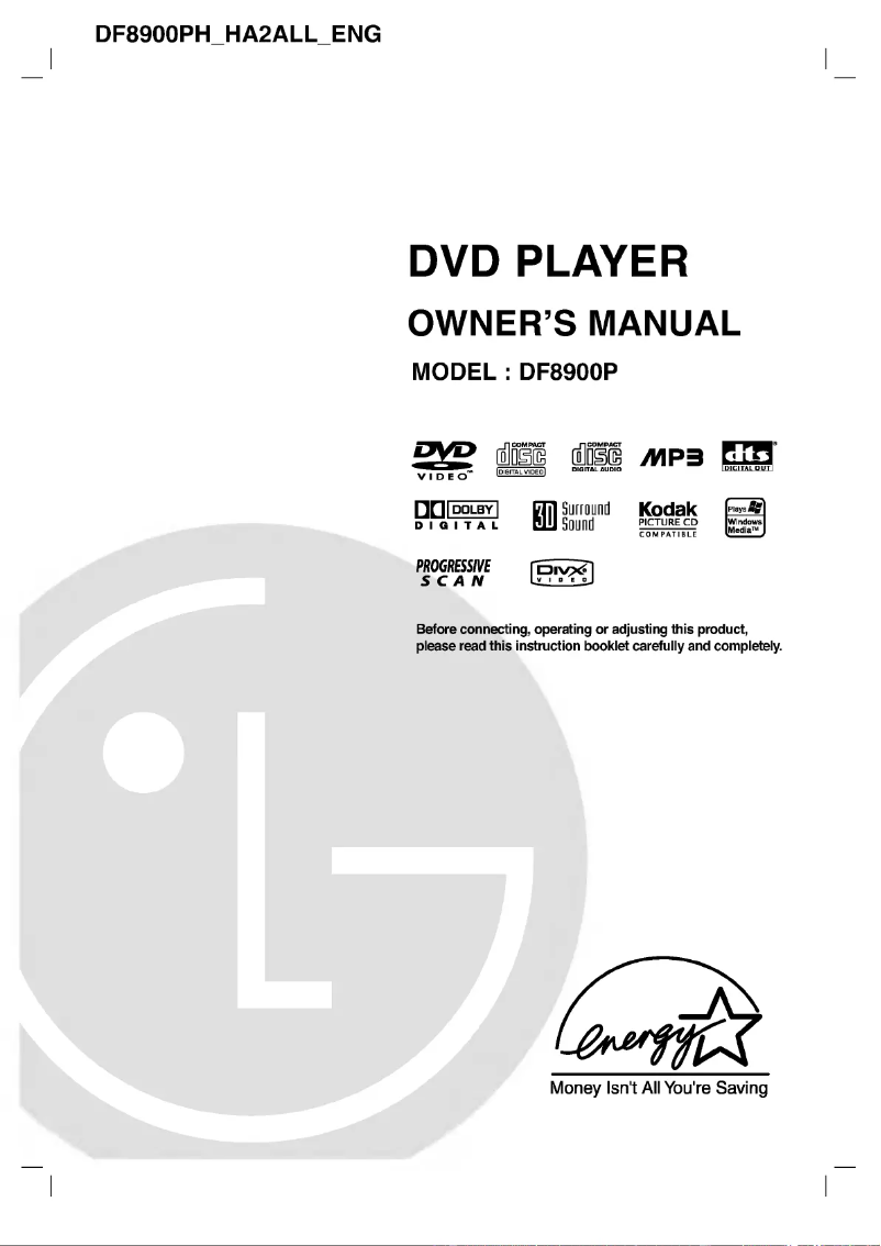 Page n°1 - Manuel utilisateur LG DF8900P