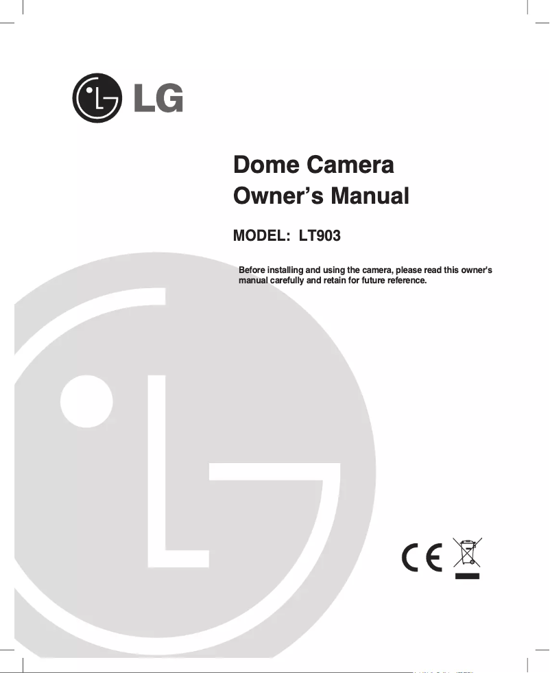 Image de la première page du manuel de l'appareil LT903P