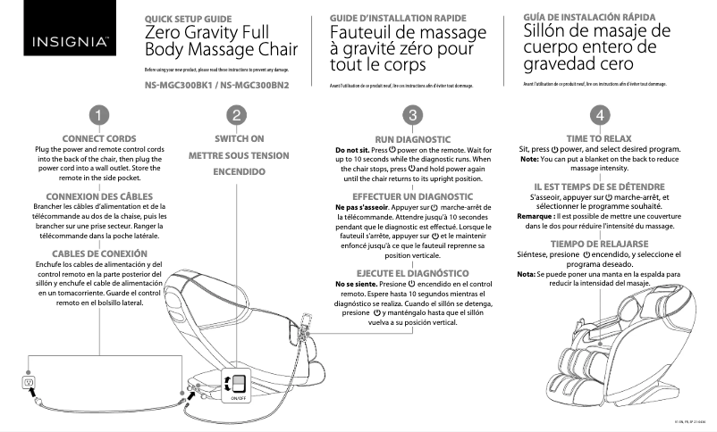 Page n°1 - Guide de démarrage rapide Insignia NS-MGC300BK1