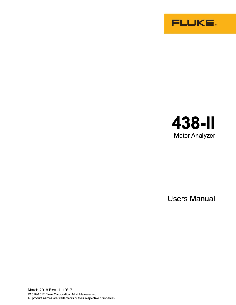 Image de la première page du manuel de l'appareil 438-II