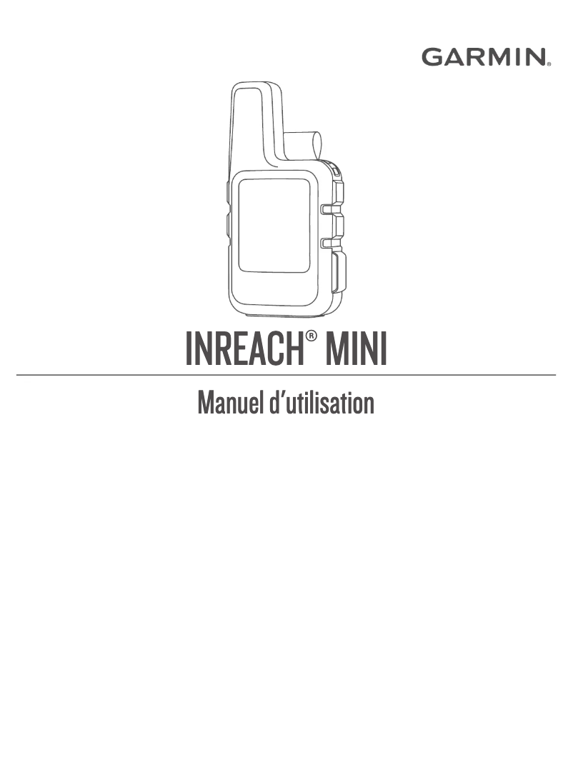Page n°1 - Manuel utilisateur Garmin inReach Mini