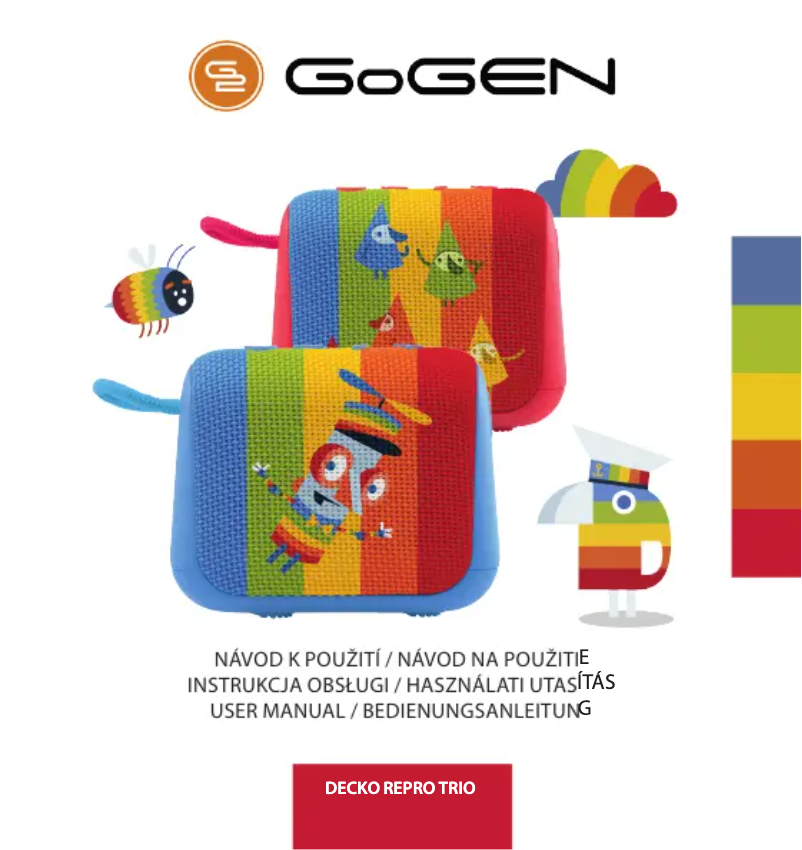 Image de la première page du manuel de l'appareil DECKO REPRO TRIO