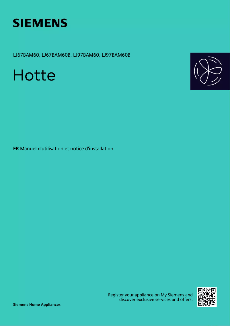 Page 1 de la notice Manuel utilisateur Siemens LJ97BAM60