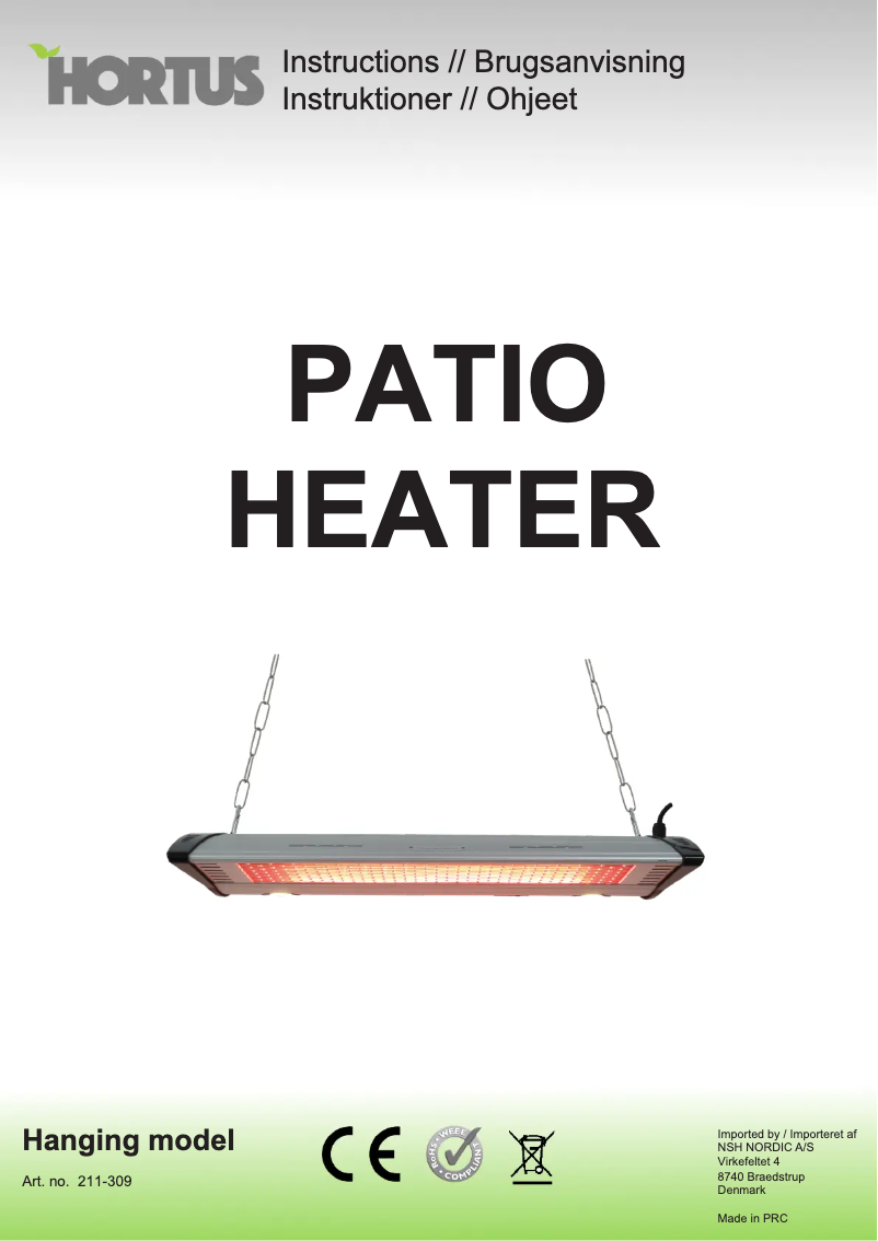 Image de la première page du manuel de l'appareil 211-309