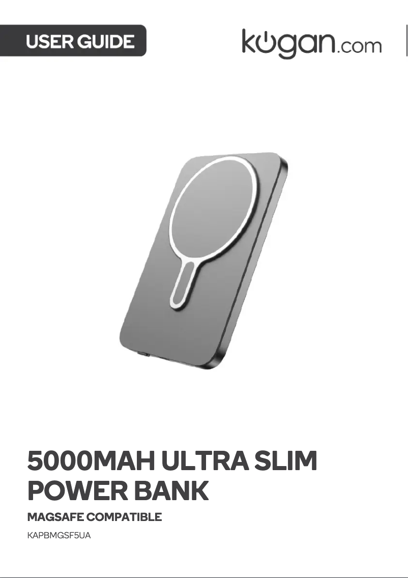 Page 1 de la notice Manuel utilisateur Kogan KAPBMGSF5UA