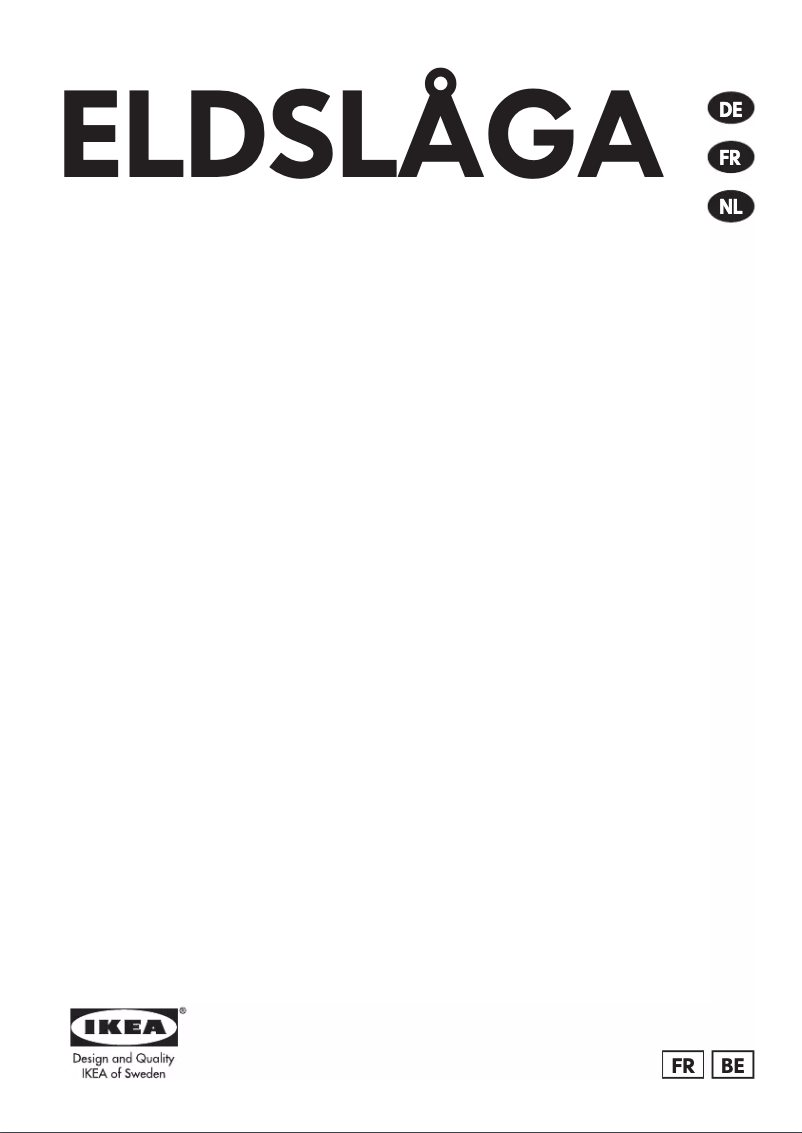 Image de la première page du manuel de l'appareil ELDSLÅGA