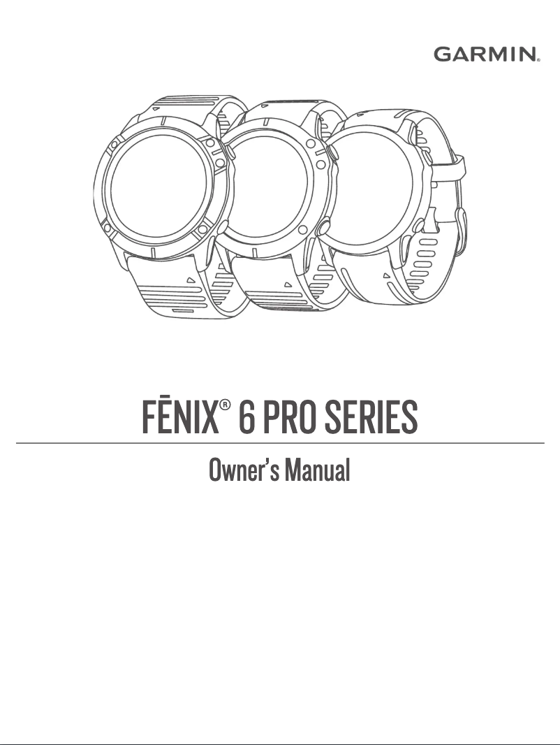 Página 1 del manual Manual de usuario Garmin Fenix 6S Pro Solar