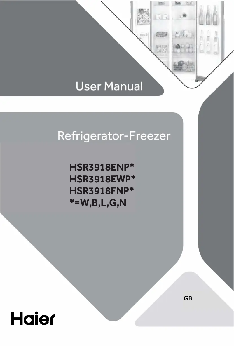 Page n°1 - Label énergétique Haier HSR3918EWPG