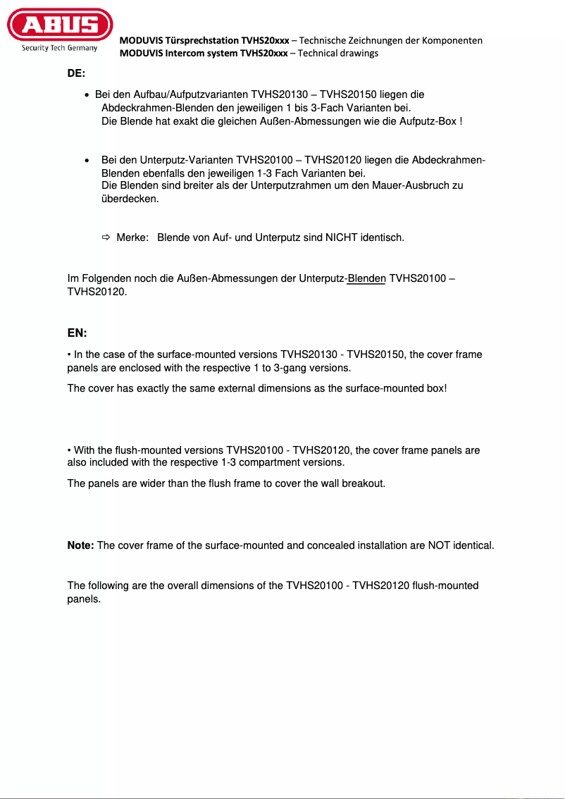 Image de la première page du manuel de l'appareil TVHS20120