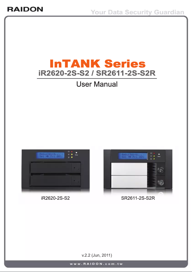 Page n°1 - Manuel utilisateur Raidon IR2620-2S-S2