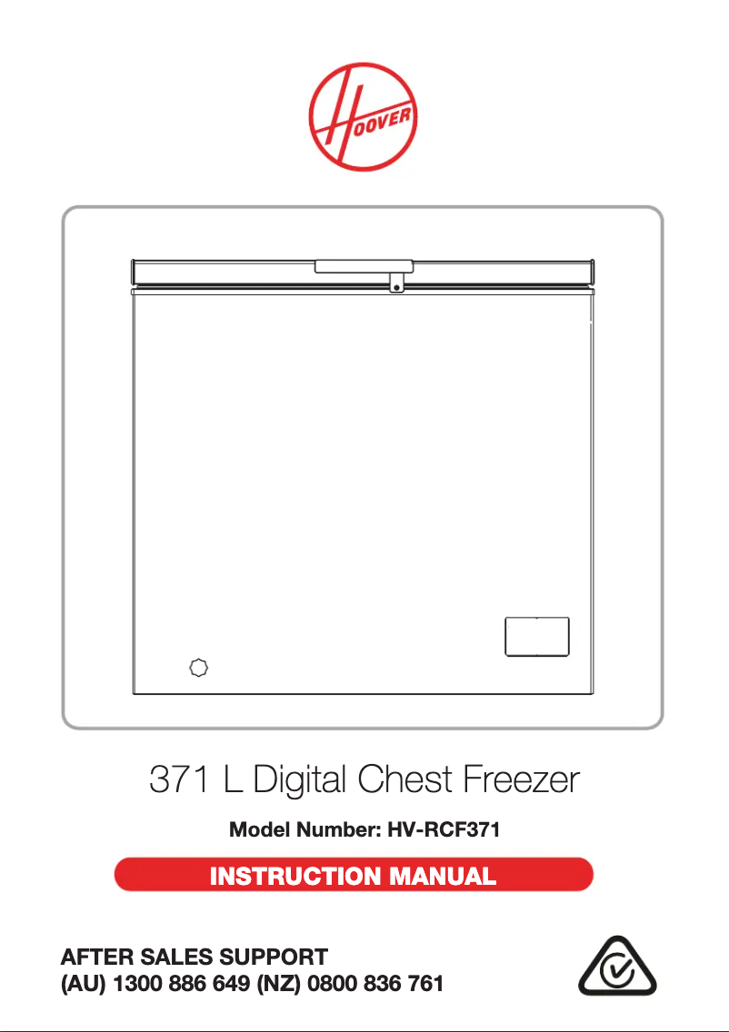 Page n°1 - Manuel utilisateur Hoover HV-RCF371