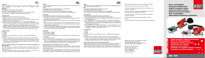Page 1 de la notice Manuel utilisateur Bessey SVH400