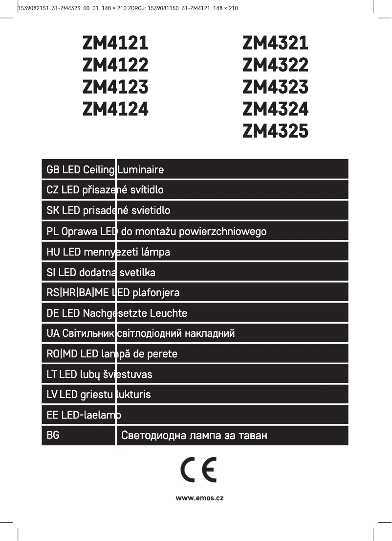 Page n°1 - Manuel utilisateur Emos ZM4323