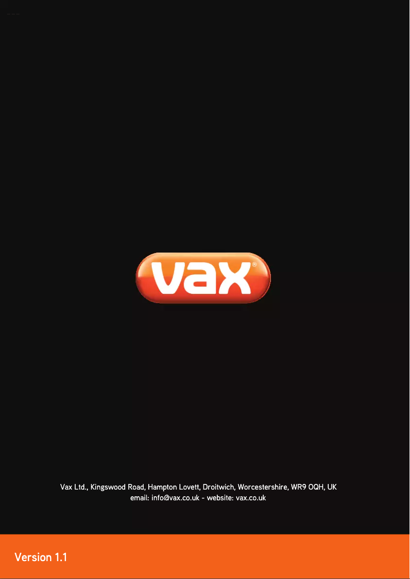 Page 1 de la notice Manuel utilisateur Vax S88-W1M