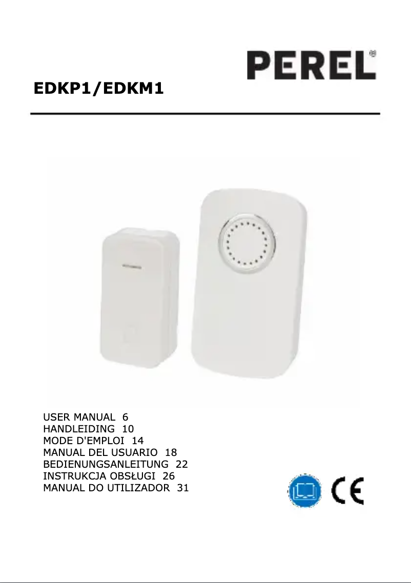 Page 1 de la notice Manuel utilisateur Perel EDKP1